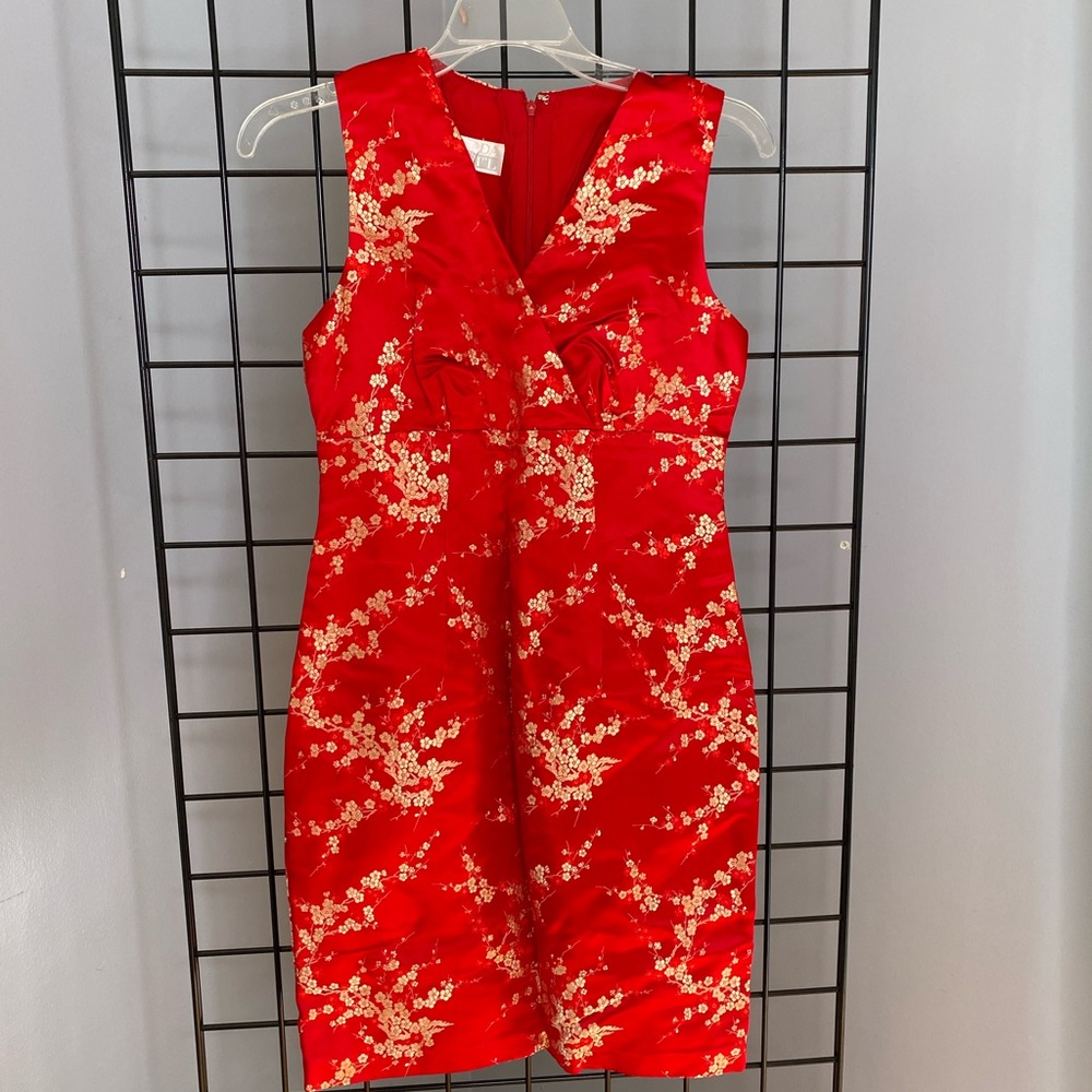 Vintage Moda Int’l embroidered shift dress EUC sz2